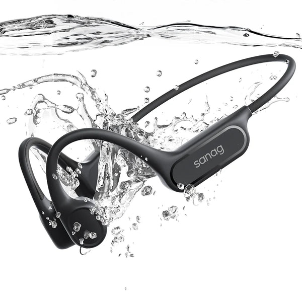Sanag B33S Bone Conduction Bluetooth Earphones Open Ear IPX8 Swimming Headphones Choice 32GB Memory Wireless Headset MP3 Earbuds