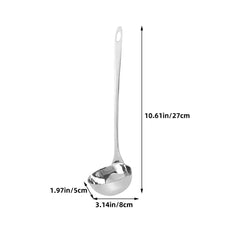 Stainless Steel Ladle with Pouring Spout Soup Oil Separator Spoon Canning Ladle Heat Insulation Anti-scalding Spoon Kitchen Tools, Cooking Utensils