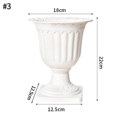 Nordic Vase Imitation Ceramic Flower Bottle Decorative Flowerpot Flower Arranging Ornament Plastic Home Pot Wedding decor