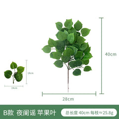 Fake Plant Home Living Room Decor Simulation Green Eucalyptus Leaves Jungle Arrangement Flower Arrangement Accessories