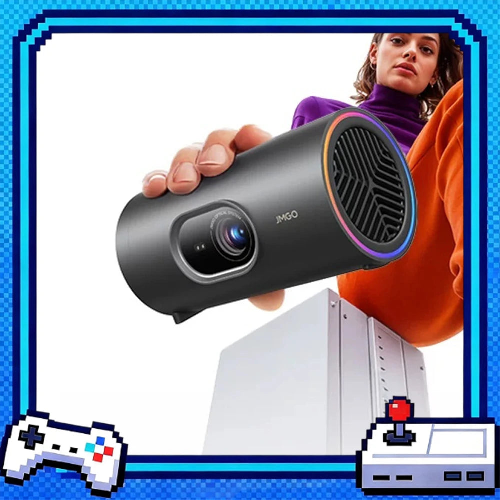 JMGO P5X Projector1080P 124%REC.709 Weight is as low as 0.73 kg Projectors Intelligent Obstacle Avoidance Camping Picnic