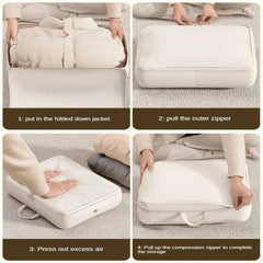 4PCS/set Compression Packing Clothes Down Jacket Cotton Quilt Storage Foldable Large Capacity Expansion Organizer Bag