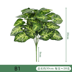 Fake Plant Home Living Room Decor Simulation Green Eucalyptus Leaves Jungle Arrangement Flower Arrangement Accessories
