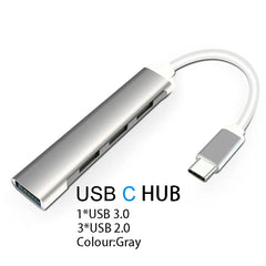 USB 3.0 Hub For Laptop Adapter PC Computer PD Charge Dock Station RJ45 HDMI-compatible TF/SD Card Notebook Type-C Splitter