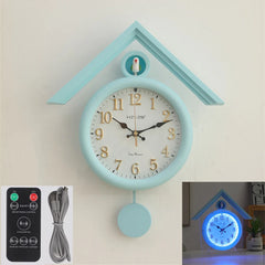 Luminous Wall Clock Luxury Cuckoo Clocks Led Watch Retro Table Clock Bedroom Silent Living Room Decoration Elegant Room Ornament