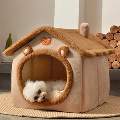 winterFolding houses for small and medium sized dogs and cats, mattresses, pet products, puppy baskets, winter kennels Pet Shop