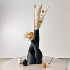 2 Piece Set of Special-Shaped Double Vase, Creative Dried Flower Vase, Multi-Color Optional, Suitable for Living Room, Kitchen Home Decor
