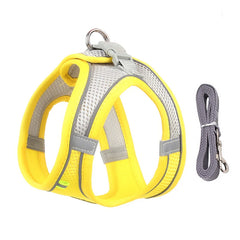 Dog Harness Leash Set for Small Dogs Adjustable Puppy Cat Harness Vest French Bulldog Chihuahua Pug Outdoor Walking Lead Leash Pet Shop