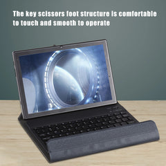 Universal 10.1-inch Tablet Case with BT Keyboard Magnetic Cover Protection Case Tablet Case Foldable and Portable 150mAh Battery