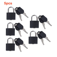5PCS 22mm Small Mini Strong Steel Padlock Travel Suitcase Diary Lock With 2 Keys Colored plastic case padlock Decoration