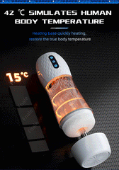 Male Masturbator Automatic Sucking Vibration Blowjob Machine Heating Pussy Penis Pump Masturbation Cup Sex Toys for Men Supplies