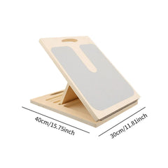 Wooden Slant Board Calf Stretcher Foldable Nonslip Leg Stretch Ankle Exercise Training Equipment for Muscle Building Home Gym