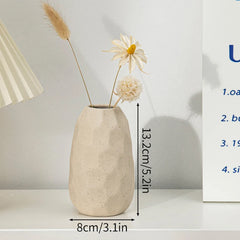INS Nordic White Ceramic Vase – Decorative Flower Pot Home Decor