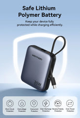 Vention 35W Mini Power Bank PD Fast Charge 10000mAh Portable PowerBank for iPhone 17 16 Pro Samsung S25 External Battery Charger