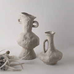 Hydroponics Nordic Style Simple Flower Pot, Ceramic White Vases, Table Accessories, Bathroom Aesthetic Room Home Decor