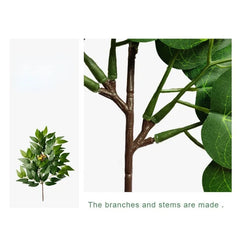 Fake Plant Home Living Room Decor Simulation Green Eucalyptus Leaves Jungle Arrangement Flower Arrangement Accessories
