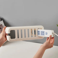 Bamboo Cable Management Box – Hide Wires & Power Strips