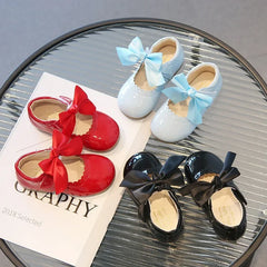 2025 Spring Autumn Little Toddler Girl Leather Dress Shoes Kids Cute Oxfords Bright Colors Girls Party Performance Dance Shoes