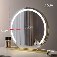 Vanity Makeup Mirror with Lights Detachable 15x Magnification 3 Color Lighting Modes Touch Screen Control 360°Rotation