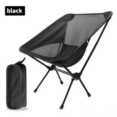 Outdoor moon chair, camping folding chair, portable leisure backrest chair, ultra-light aluminum alloy folding chair Comfortable