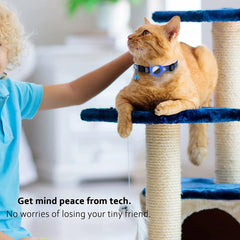 Anti-Lost Cat Collar for Airtag GPS Tracker Protective Case With Bell Reflective Cats Accessories Pet Products