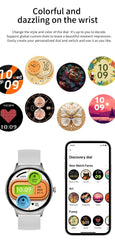 2026New 7.9mm Ultra-Slim SmartWatch Women Health Monitoring Always-On Display 100 +Sports Modes Bluetooth Call Smart Watch Women