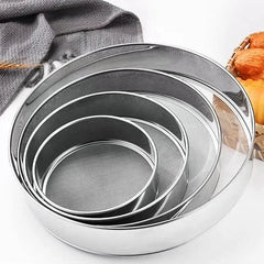 304Stainless Steel Flour Sieve 40 Mesh Thickened Sesame Baking Tools Holding Mesh Flour Sifter Sifters Shakers Mesh Baking Tools Kitchen Tools, Cooking Utensils
