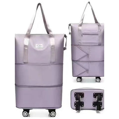 Large Capacity Universal Wheel Travel Bag Portable Handheld Luggage Bag with Roller Storage Fitness Bag 2024 New Model
