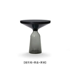 Artistic Glass Coffee Table, Creative Design End Tables for Living Room , Stylish Accent Tea Table with Various Sizes & Colors Living Room Furniture