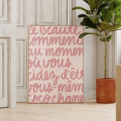 1pc Simple Trendy Text Printing Poster, Simple Canvas Wall Decoration, Modern Art Home Decoration, Living Room Decoration