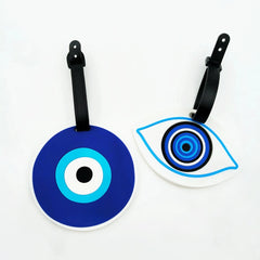 Fatima creative hand eye pattern luggage tag, airport check-in luggage tag, travel accessory to avoid loss.-zmt