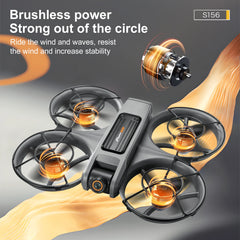 New S156 Quadcopter Aircraft Drone 8K Professional Camera Drone 5G WIFI FPV 4.5 Inch Large Screen Remote Control RC Dron VS V66