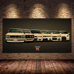 Modern Car Canvas Wall Art Poster – Living Room & Bedroom Decor
