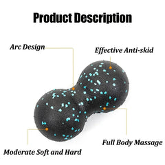 EPP 8cm Peanut Balls Body Massage Fascia Ball High Density Muscle Relaxation Lacrosse Fitness Yoga Myofascia Ball Relieve Pain