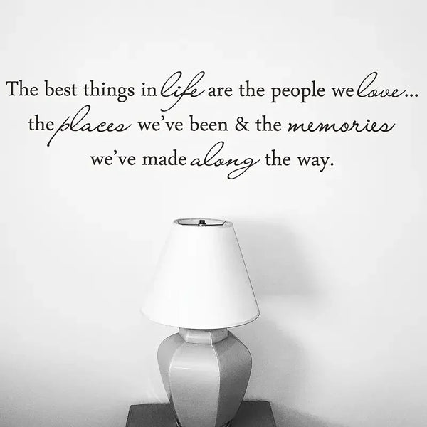 Inspirational Quote Wall Decal – Living Room & Bedroom Love Decor