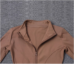 Women Sport Jacket Long Sleeve Shirt Workout Coat