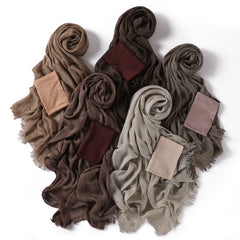 Ramadan Crinkle Rayon Hijabs with Cap Muslim Hijabs for Women Shawls Solid Instant Headscarf Wraps Stripe Islamic Turban Foulard