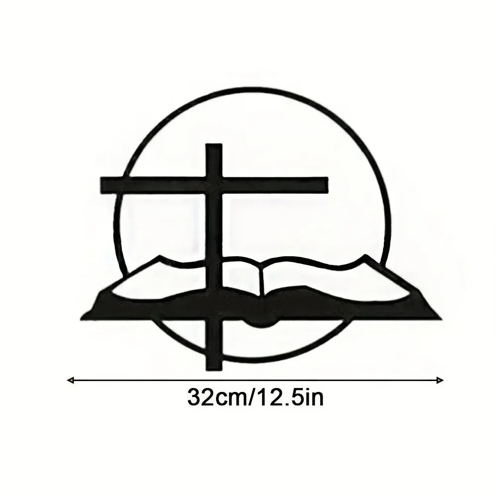 As For Me and My House Sign 2024 Black metal Bible verse wall decor, Christian inspirational wall art for home