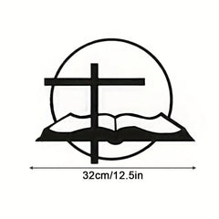 As For Me and My House Sign 2024 Black metal Bible verse wall decor, Christian inspirational wall art for home