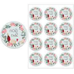 Happy Passover Jewish Holiday Stickers Labels Hebrew Celebration Stickers Flower Decoration