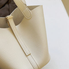2-Piece PU Leather Tote & Crossbody Bag Set for Women