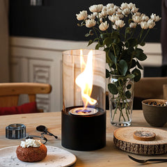 Tabletop Candle Lantern Indoor Outdoor Portable Tabletop Lantern for Home Kitchen Living Room Garden Balcony