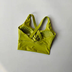 Shockproof High-Intensity Exercise Fitness Bra All-In-One Cup Running Gathered Yoga Beauty Back Breathable Sports Bra for Women