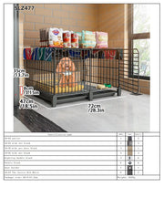 Dog Cage Small Dog Indoor with Separate Toilet Household Corgi Teddy Pomeranian House Kennel Dog Pet Fence Pet Shop