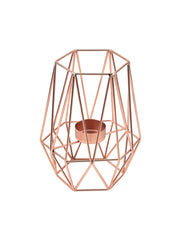 1pcs Metal Hexagon Geometric Design Tea Light Votive Candle Holders, Iron Hollow Tea Light Candle Holders for Vintage Wedding Ho