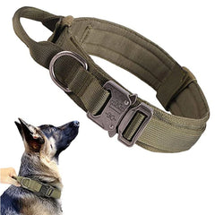 Durable Tactical Dog Collar and Leash Adjustable Military Pet Collar Leash Medium Large Dog German Shepherd Training Accessories Pet Shop