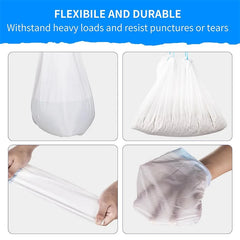 Drawstring Trash Bags with Handles-Thickened Fragrant Disposable Garbage Bags Cat Litter Bag Collect Feces Pet Cleaning Products