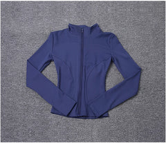 Women Sport Jacket Long Sleeve Shirt Workout Coat