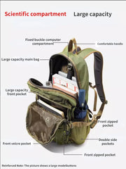 VOLUNTEER Men's Travel Waterproof Backpacks Multifunctional Large Capacity Fashion Multi-pocket High Quality Oxford Bags 1652-04
