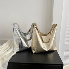 Luxury PU Leather Top Handle Tote Bag for Women